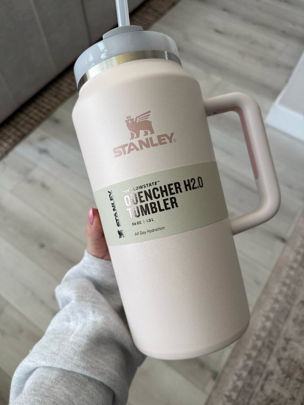 "Rose Quartz" Stanley 64 oz Quencher Tumbler